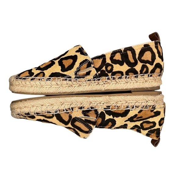 Sam Edelman Khloe Leopard Print Calf Hair Espadrilles Size 5.5 - Picture 2 of 7